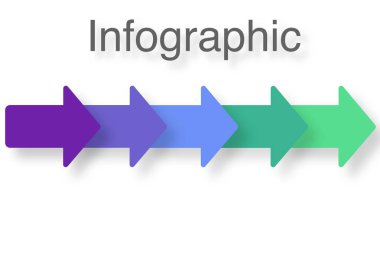 İş infographics simgeleri ve 5 adımlı şablon desing. İş akışı düzeni, diyagram, yıllık rapor, web tasarımı için kullanılabilir.