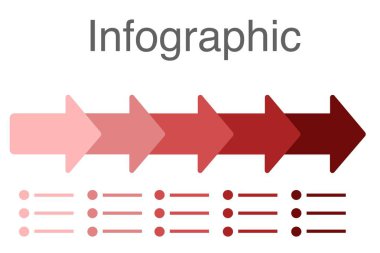 İş infographics simgeleri ve 5 adımlı şablon desing. İş akışı düzeni, diyagram, yıllık rapor, web tasarımı için kullanılabilir.