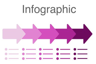 İş infographics simgeleri ve 5 adımlı şablon desing. İş akışı düzeni, diyagram, yıllık rapor, web tasarımı için kullanılabilir.