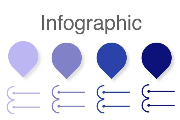 Business Infographics Desing Mall Med Ikoner Och Steg Kan Användas — Stockfoto