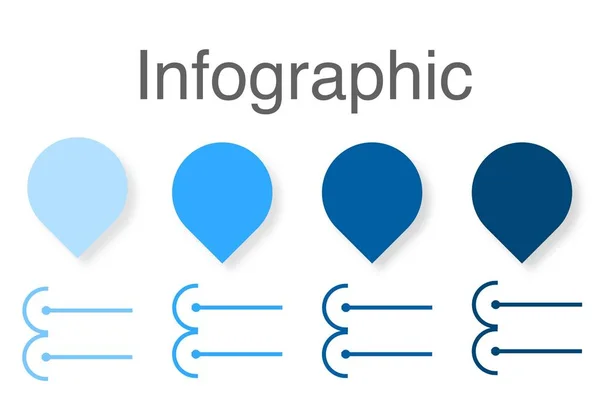 Бізнес Інфографіка Шаблон Іконками Кроки Може Використовуватися Компонування Робочого Процесу — стокове фото