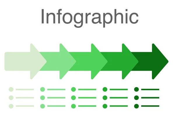 商业信息图表解说模板与图标和5个步骤 可用于工作流布局 年度报告 网页设计 — 图库照片