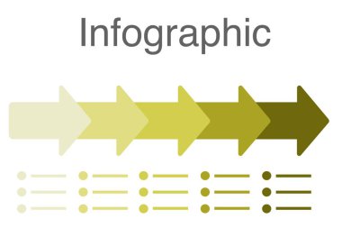 İş infographics simgeleri ve 5 adımlı şablon desing. İş akışı düzeni, diyagram, yıllık rapor, web tasarımı için kullanılabilir.