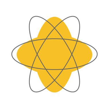 Bilim sembolü simgesi. Web tasarımı, sunum veya diğer çevrimiçi formlar için kullanılabilir