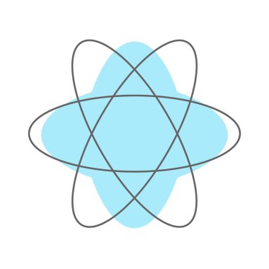 Bilim sembolü simgesi. Web tasarımı, sunum veya diğer çevrimiçi formlar için kullanılabilir