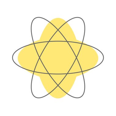 Bilim sembolü simgesi. Web tasarımı, sunum veya diğer çevrimiçi formlar için kullanılabilir