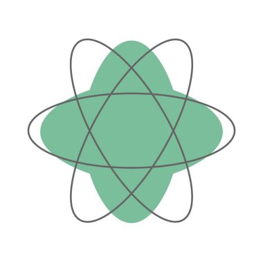Bilim sembolü simgesi. Web tasarımı, sunum veya diğer çevrimiçi formlar için kullanılabilir