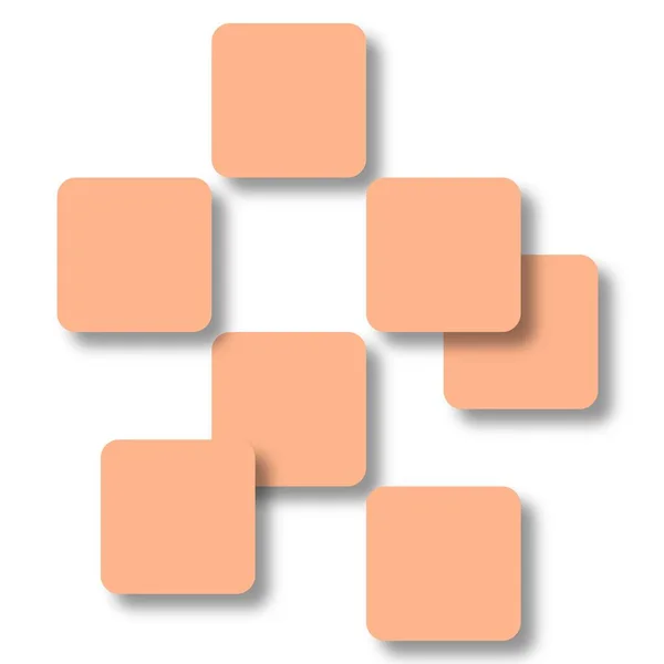 Kwadratowy Wzór Pastelowych Kolorach Ilustracja Szablonu Wstęgi Internetowej Efekcie — Zdjęcie stockowe