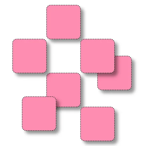 Quadratische Muster Mit Pastellfarben Illustration Der Web Banner Vorlage Effekt — Stockfoto