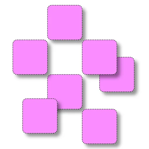 Kwadratowy Wzór Pastelowych Kolorach Ilustracja Szablonu Wstęgi Internetowej Efekcie — Zdjęcie stockowe