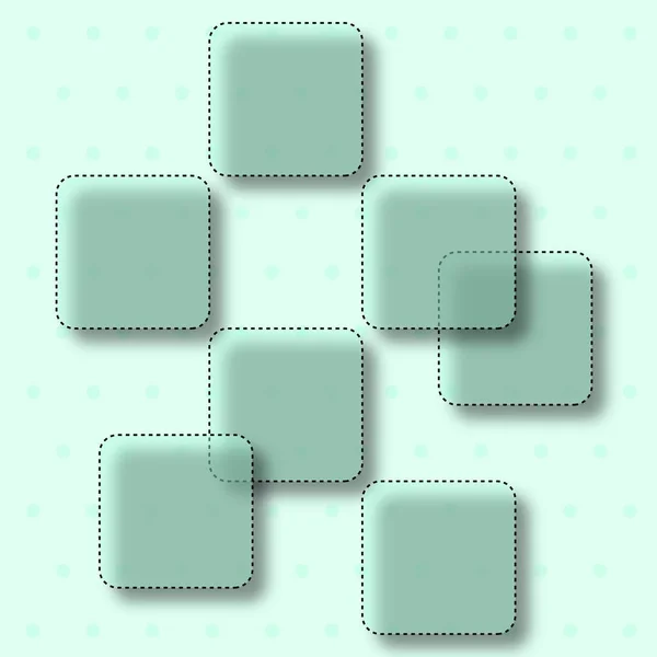 Square Pattern Dotted Background Pastel Colors Web Banner Template Illustration — Stock Photo, Image