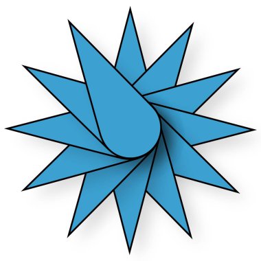 Yaratıcı sanat için renkli 3d yıldız illüstrasyon