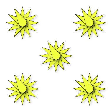 Web sitesi veya blog arka plan için renkli sorunsuz 3d yıldız desen illüstrasyon