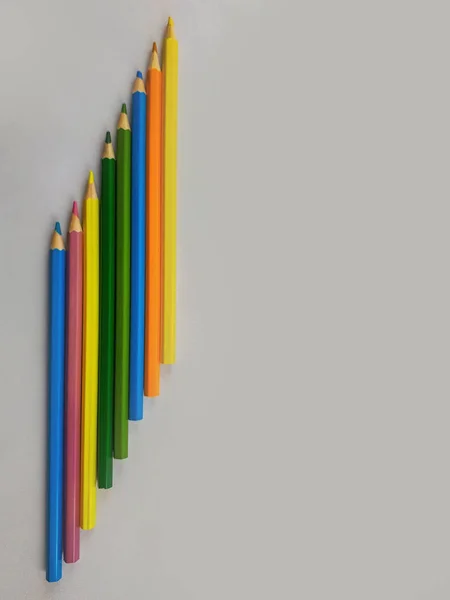 Back School Colorful Supplies Starting School Paper Craft Take Notes — Stock Photo, Image