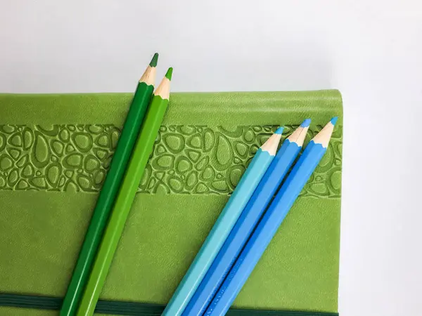 Retourne École Fournitures Colorées Pour Commencer École Pour Artisanat Papier — Photo