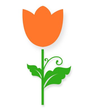 Çocuklar için neşeli renkler ile Karikatür doodle çiçek illüstrasyon