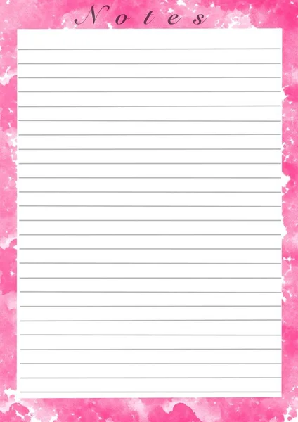 Печатная Бумага Оптимальный Размер Подкладка Бумаги Блокнота Дневника Писем Заметок — стоковое фото
