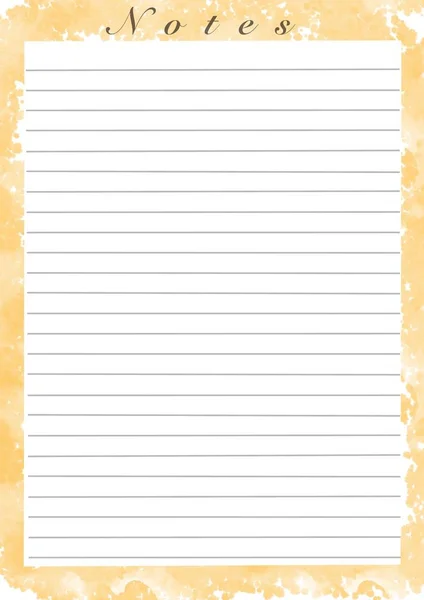 Printing Paper Note Optimal Size Lined Paper Notebook Diary Letters — Stock Photo, Image
