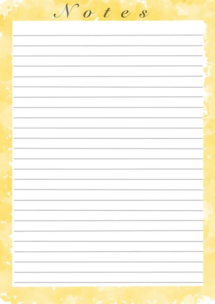 Printing Paper Note Optimal Size Lined Paper Notebook Diary Letters — Stock Photo, Image