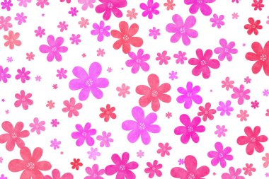 Dijital sanat eseriniz için mükemmel çiçek desenli arkaplan