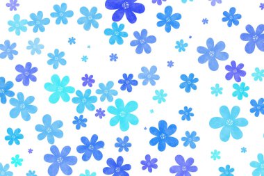 Dijital sanat eseriniz için mükemmel çiçek desenli arkaplan