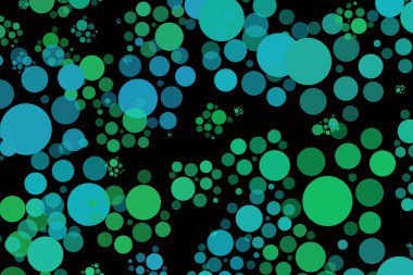 Baloncuklu tasarım çalışmaları için mükemmel renkli arkaplan