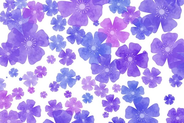 あなたのデジタルアートワークのための完璧な花のパターンの背景 — ストック写真