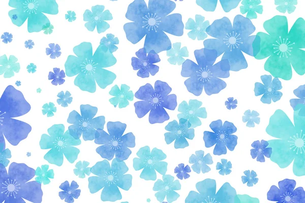 Perfekte Blume Gemusterten Hintergrund Für Ihre Digitalen Kunstwerke — Stockfoto