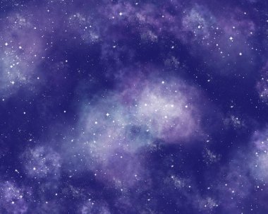 Uzayda bir yıldız alanı Nebula ve gaz yoğunluğu