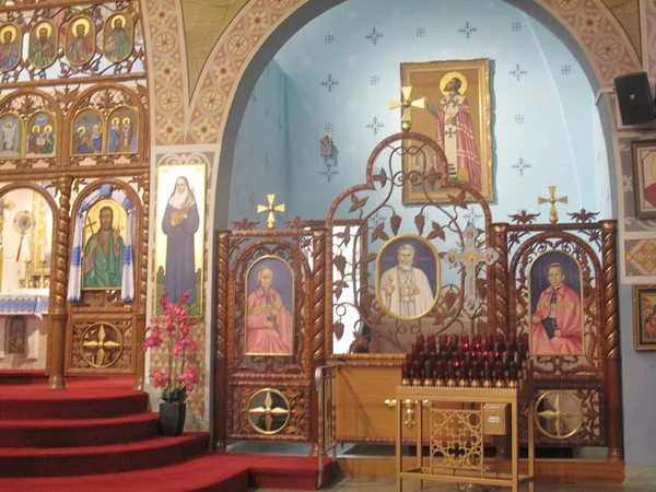 Интерьер Украинской Католической Церкви — стоковое фото