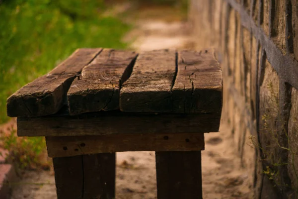 Old Bench Garden — Stock Photo, Image