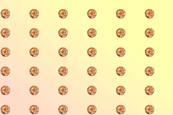 Вкусные Сладкие Пончики Градиентном Фоне Традиционная Ханука Праздничная Еда — стоковое фото