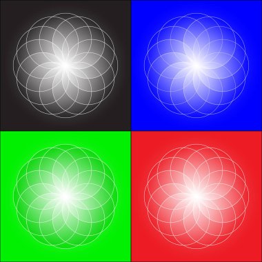 Kullanılan web teknolojileri, siteleri, arka planlar soyut nesneleri kümesi