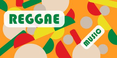 Bu müzikal hareketin önemini vurgulamak için Temmuz ayında kutlanan Uluslararası Reggae Günü için vektör bayrağı. Vektör EPS 10.