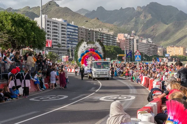 Santa Kruz Tenerife Spagna Marzo 2014 Regina Del Carnevale Abito — Foto Stock