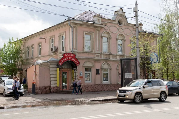 Krasnoyarsk Região Krasnoyarsk Maio 2017 Monumento Arquitetura Uma Antiga Casa — Fotografia de Stock