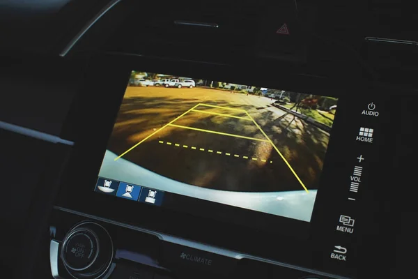 Araba arka görüş sistemi monitör ters video kamera.