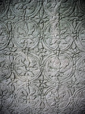 Antik Angkor tapınağın duvarına