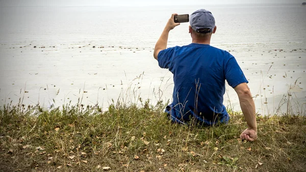 Young man. Sea