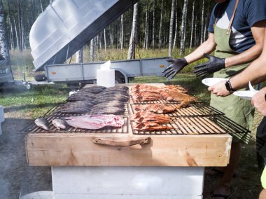 Izgara balık Close-up 
