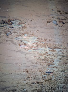 Yakın çekim metal duvar üzerinde kırık boya