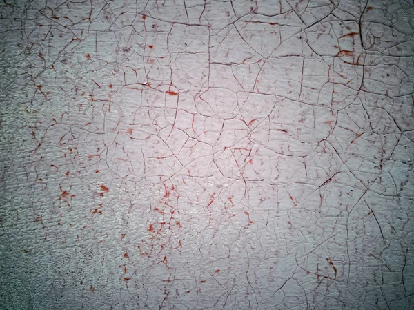 Close-up  of cracked paint on  metal wall — Stock Photo, Image