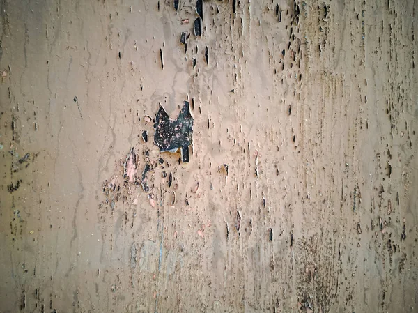 Yakın çekim metal duvar üzerinde kırık boya — Stok fotoğraf