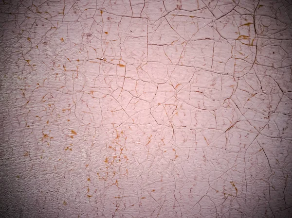 Close-up  of cracked paint on  metal wall — Stock Photo, Image