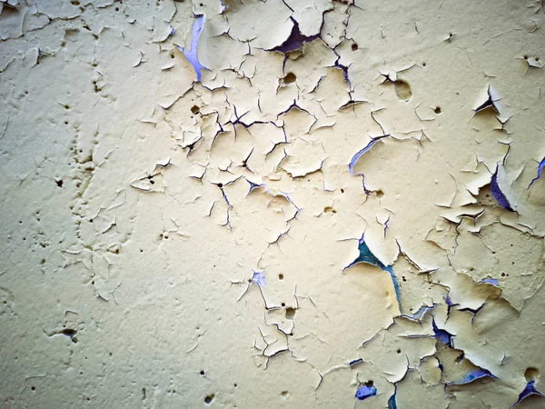Close-up de tinta rachada na parede de metal — Fotografia de Stock