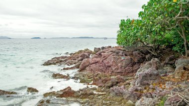 Kayalar ve okyanus, Asya beach
