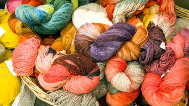 Arka plan, renkli keçe toplar