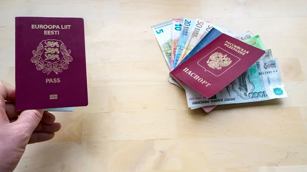Dubbelt medborgarskap i Estland och Ryssland — Stockfoto