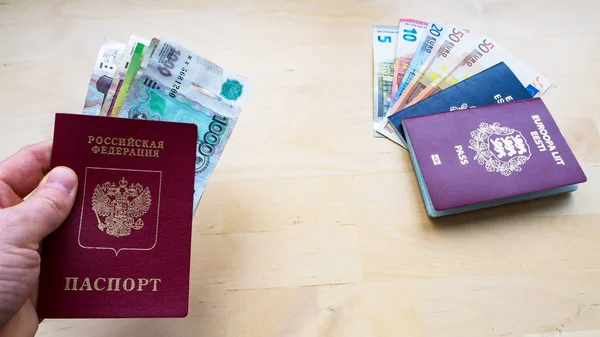 Dupla cidadania da Estónia e da Rússia — Fotografia de Stock
