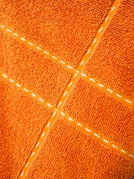 Ręcznik pomarańczowy naturalnej bawełny — Zdjęcie stockowe